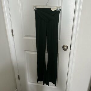 Aerie Green Boot Cut Flare Pants